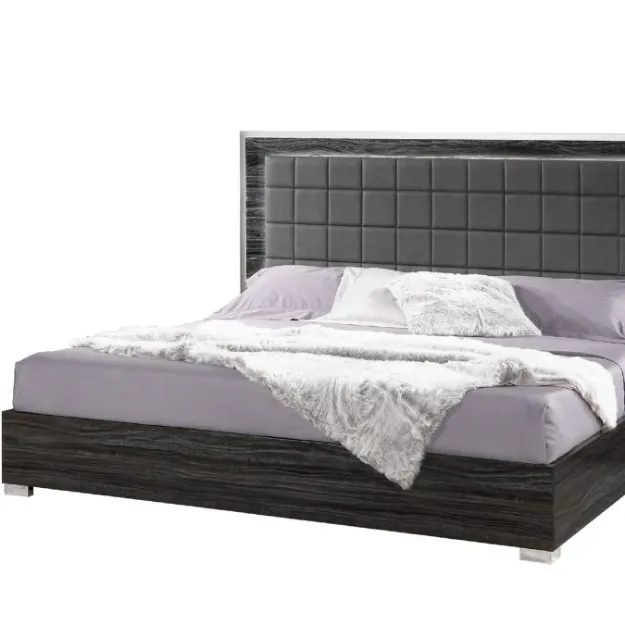 Picture of Alice Bed in Gloss Grey
